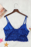Deep V Lace Bralette Crop Top