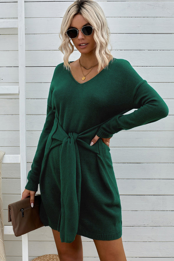 Don?¡¥t Let Me Go Tie Sweater Dress