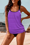 Printed Lined Tankini Swimsuit