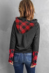 Double Hoods Thumb Hole Hoodie