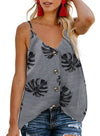 Spaghetti Strap Buttoned Tank Top