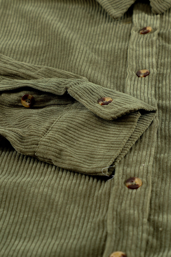 Corduroy Button Pocket Shirt