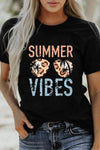 Summer Vibes Print Loose T Shirt
