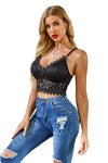 Deep V Lace Bralette Crop Top