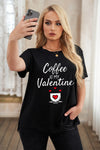 Leopard Lightning Print Crewneck Plus Size T-shirt