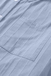 Textured Buttons Pocketed Shirt