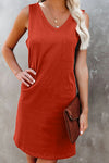 Chest Pocket Tank Mini Dress