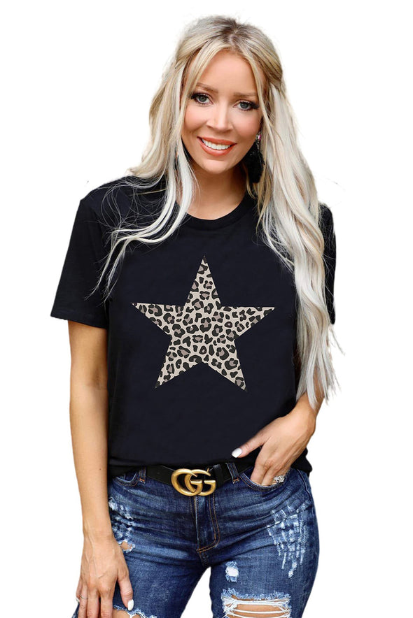 Letter Heart-shaped Rugby Graphic Print Short Sleeve T-shirt