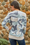 Digital Camo Print Sweatshirt