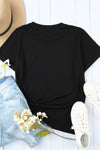 Leopard Sunflower Cactus Print Short Sleeve T Shirt