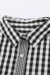 Gingham Play Button Down Shirt