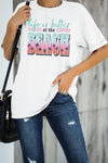 Summer Vibes Print Loose T Shirt