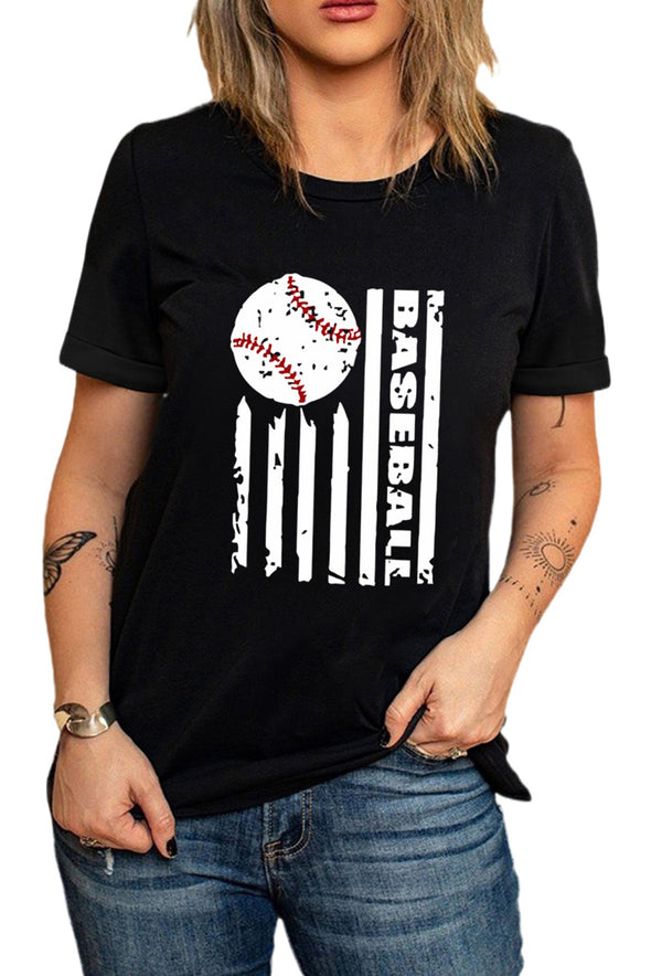 Summer Vibes Print Loose T Shirt