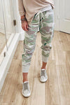 Camo Print Knit Sport Pants