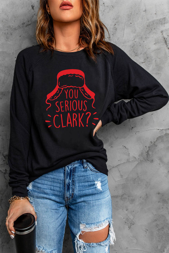 French Terry Cotton Blend Pullover Sweatshirt