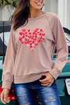 French Terry Cotton Blend Pullover Sweatshirt