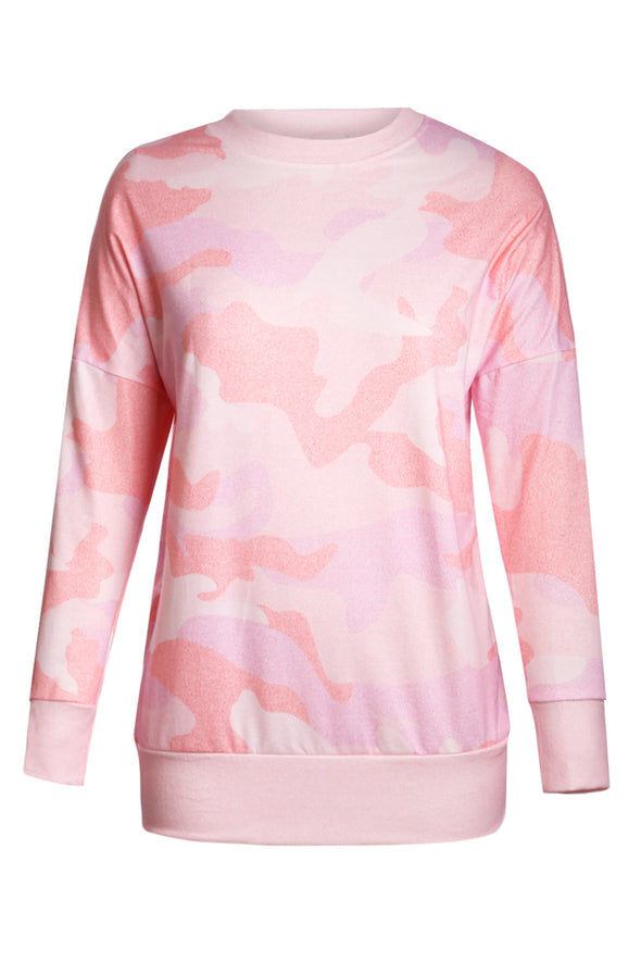 Digital Camo Print Sweatshirt