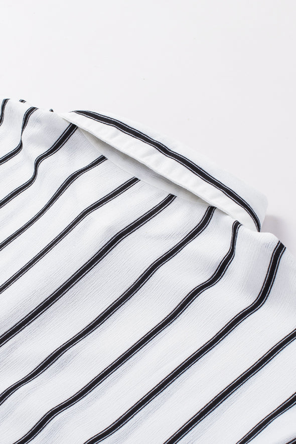 Pocketed Striped Shirt
