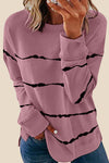 Tie-dye Stripes White Sweatshirt