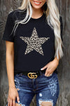 Letter Heart-shaped Rugby Graphic Print Short Sleeve T-shirt