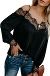 Lace Cold Shoulder Blouse