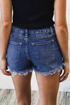 Pocket Low Rise Distresses Denim Shorts
