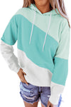 Colorblock Drawstring Hoodie