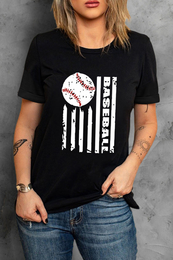 Summer Vibes Print Loose T Shirt