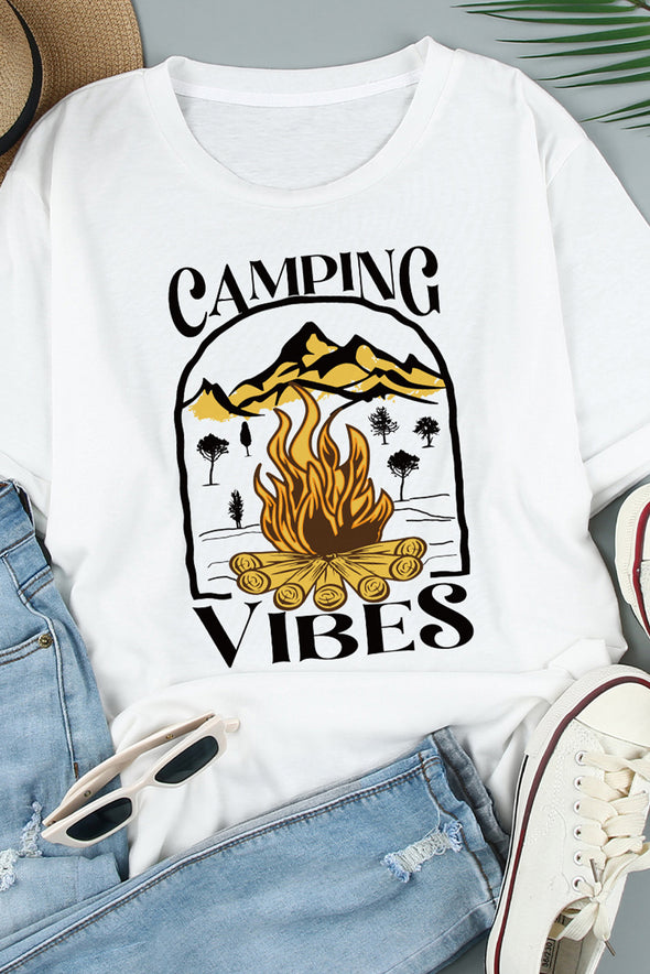 Leopard Sunflower Cactus Print Short Sleeve T Shirt