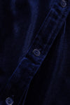 Retro Velvet Pocket Long Sleeve Shirt