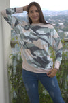Digital Camo Print Sweatshirt
