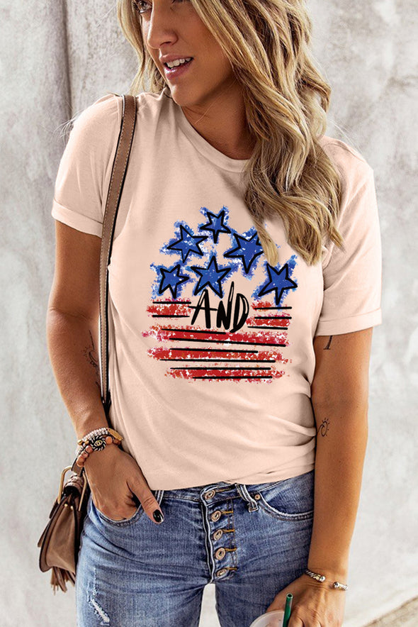 Summer Vibes Print Loose T Shirt
