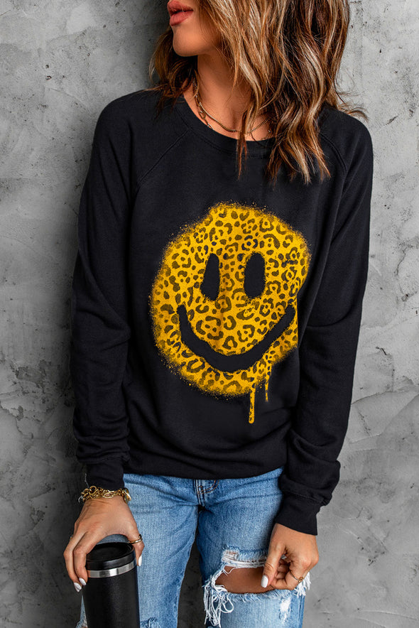 French Terry Cotton Blend Pullover Sweatshirt