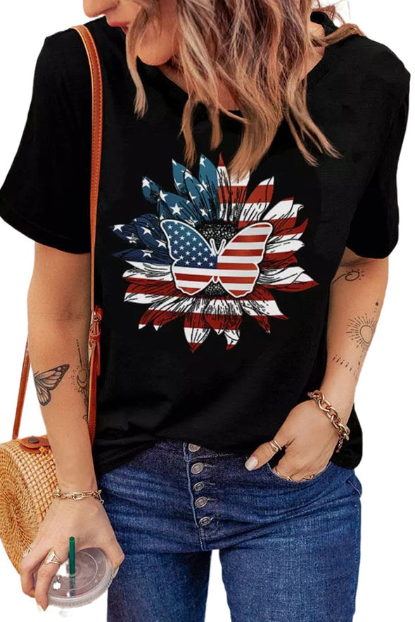 Summer Vibes Print Loose T Shirt