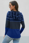 Color Block Drawstring Hoodie