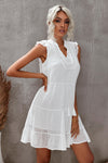 Swiss Dot Tiered Babydoll Mini Dress