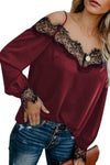 Lace Cold Shoulder Blouse
