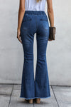 Distressed Bell Bottom Denim Pants