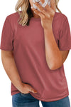 Plus Size Crew Neck T Shirt