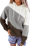 Colorblock Drawstring Hoodie