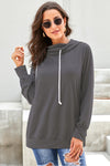 Long Sleeve Hoodie with Rope Drawstring