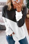 Patchwork Dropped Shoulder Sweatshirt