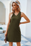 Chest Pocket Tank Mini Dress