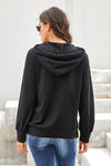 Long Sleeve Hoodie with Rope Drawstring