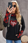 Double Hoods Thumb Hole Hoodie