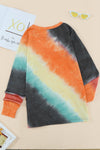 Ombre Orange Tie-dye Sweatshirt