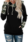Double Hoods Thumb Hole Hoodie