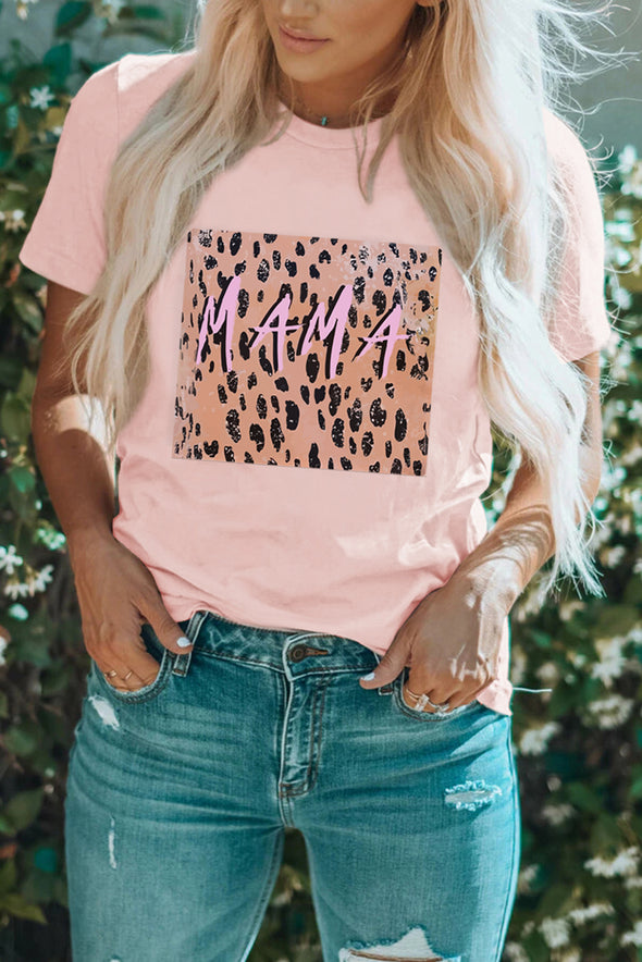 Letter Heart-shaped Rugby Graphic Print Short Sleeve T-shirt