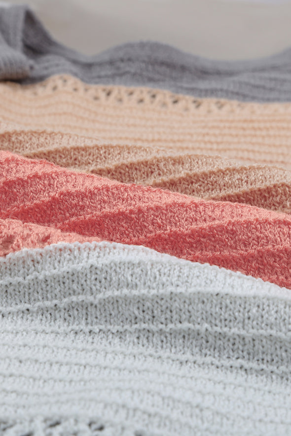 Color Block Knitted Tank Top