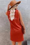 Chest Pocket Tank Mini Dress